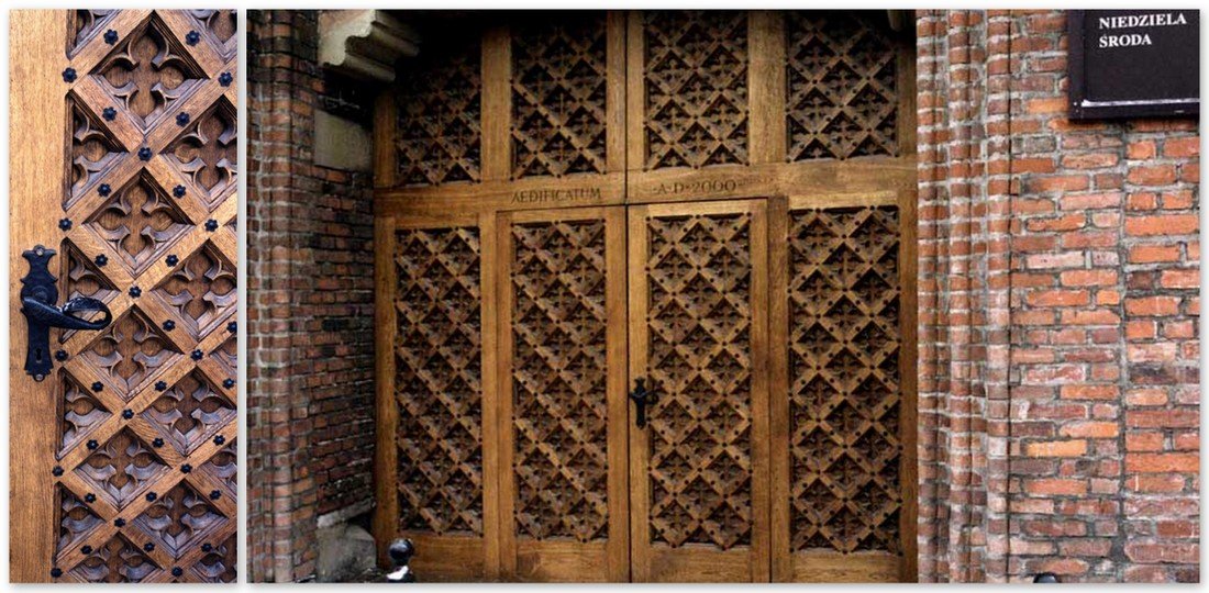 Oak timber doors – exclusive fitted carved doors – church gate