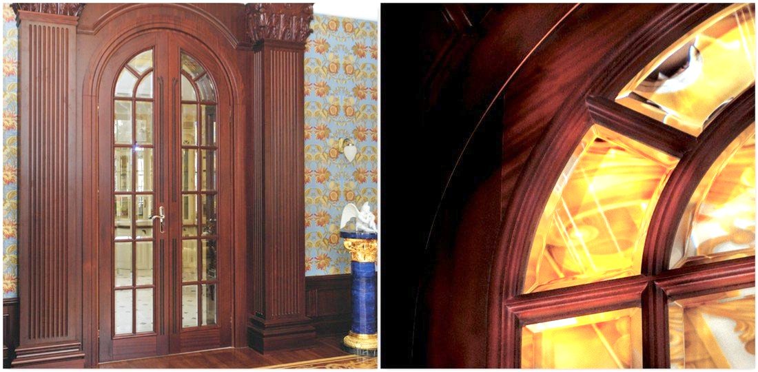 Exclusive doors made to measure – luxury sapele palace doors to size – sapele interior wooden doors