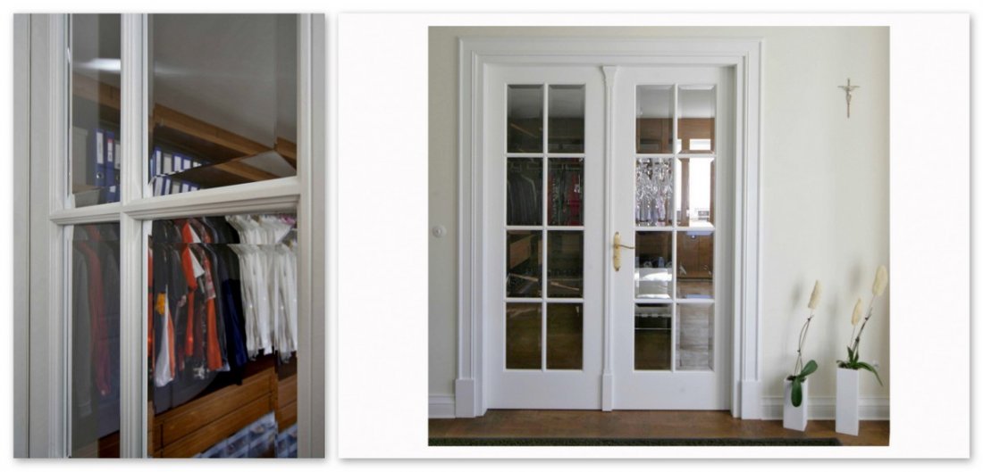 Wooden interior doors to wardrobe, wardrobe wooden fully fitted doors, solid wood