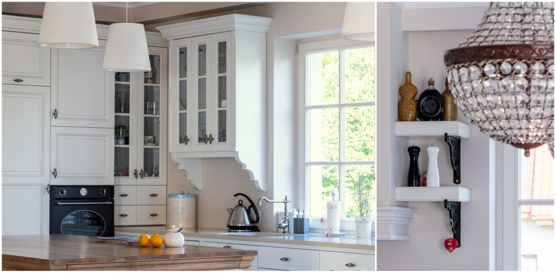 Timber windows - fitted kitchen furniture custom made wooden rustic style furniture